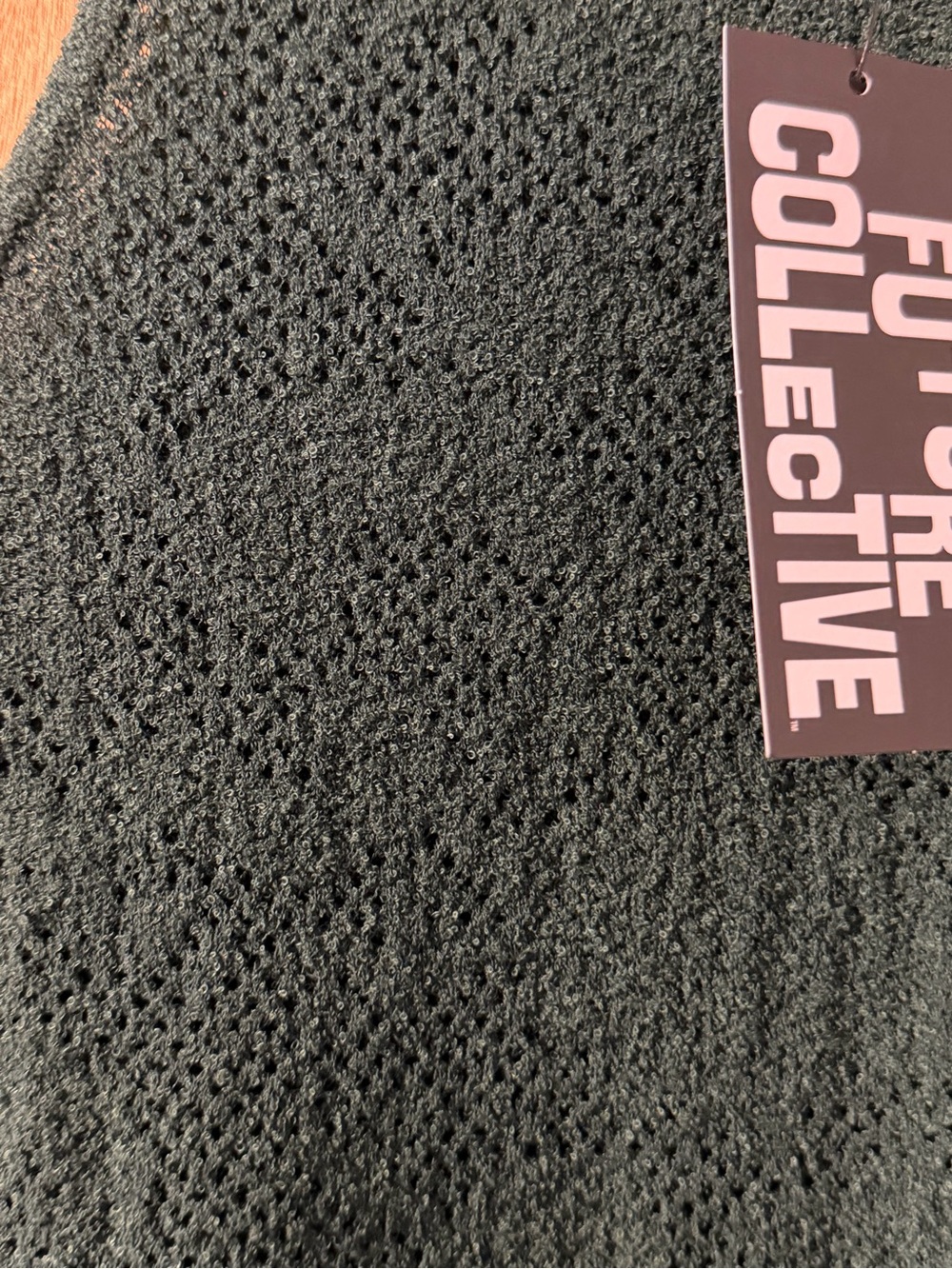 Future Collective Dark Green Maxi Knit Skirt - Picture 6 of 6